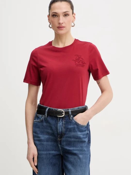 Zdjęcie produktu Trussardi t-shirt bawełniany bordowy