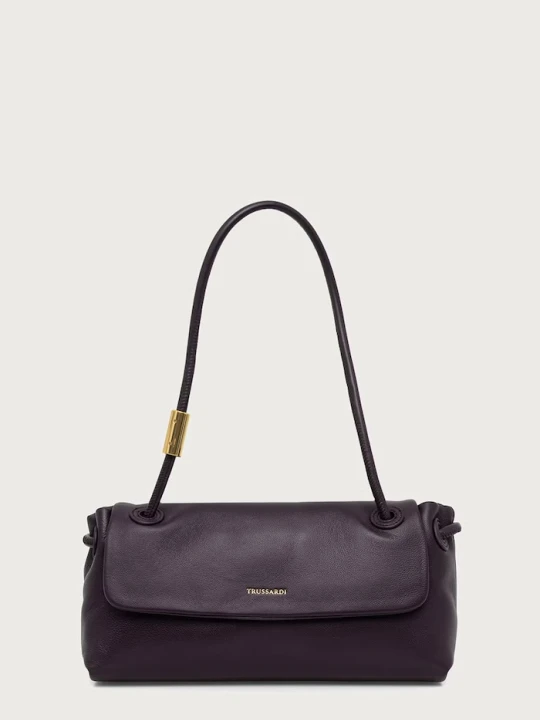 Zdjęcie produktu Trussardi torebka crossbody damska skórzana fioletowy