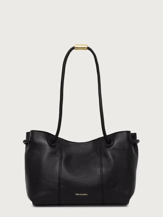 Zdjęcie produktu Trussardi torebka shopper damska skórzana czarny