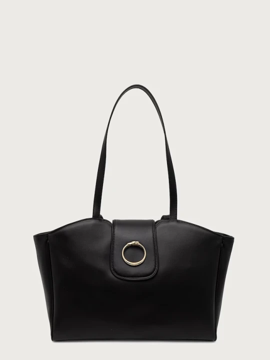 Zdjęcie produktu Trussardi torebka shopper damska skórzana czarny