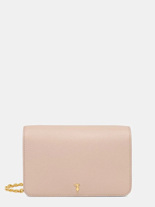 Zdjęcie produktu Trussardi torebka skórzana beżowy