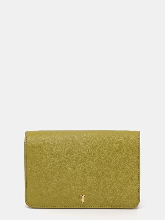 Zdjęcie produktu Trussardi torebka skórzana zielony