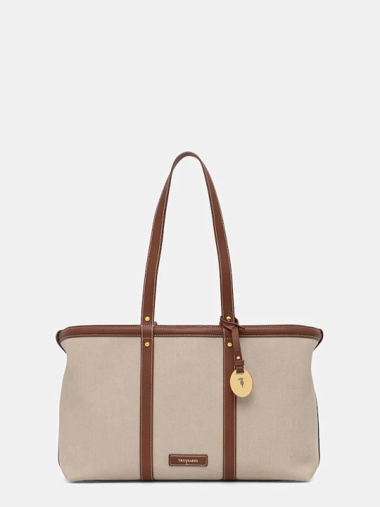 Zdjęcie produktu Trussardi torebka tote damska beżowy