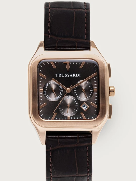 Zdjęcie produktu Trussardi zegarek męski brązowy