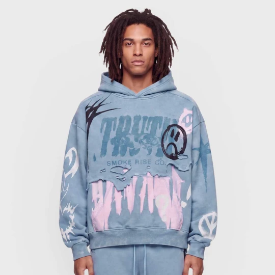 Zdjęcie produktu Truth Hoodie Smoke Rise niebieski