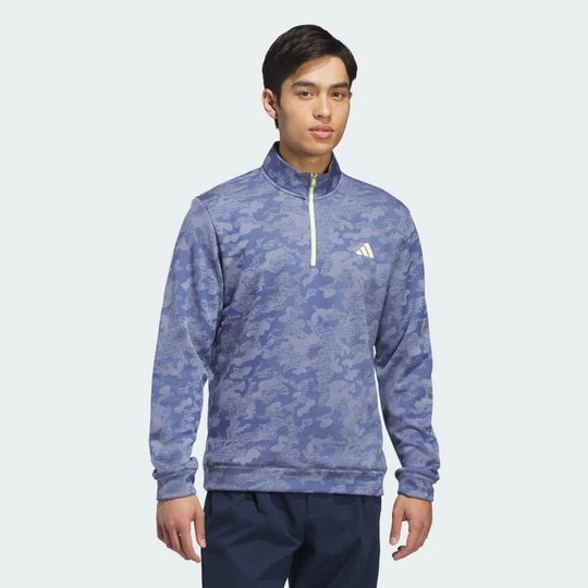 Zdjęcie produktu TRWAŁA HYDROFOBOWA BLUZA Z KRÓTKIM SUWAKIEM ULTIMATE365 Adidas niebieski