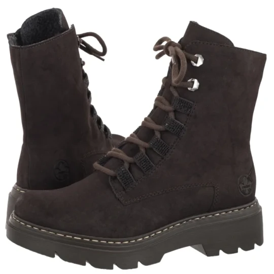 Zdjęcie produktu Trzewiki Brązowe 76729-25 Brown (RI425-a) Rieker