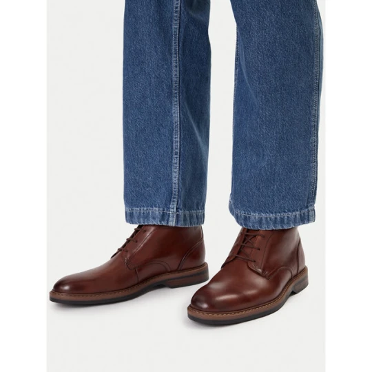Zdjęcie produktu Trzewiki Clarks Aldwin Chukka 26178425 Brązowy