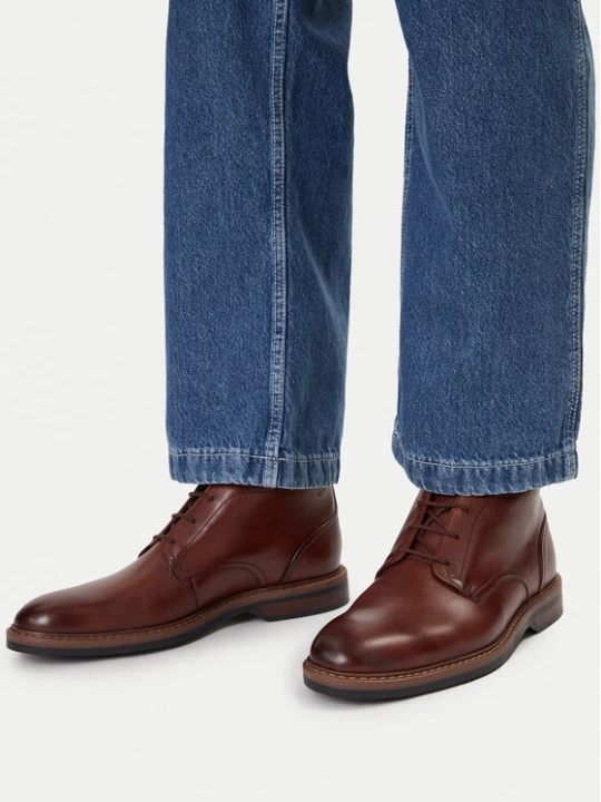 Zdjęcie produktu Trzewiki Clarks Aldwin Chukka 26178425 Brązowy