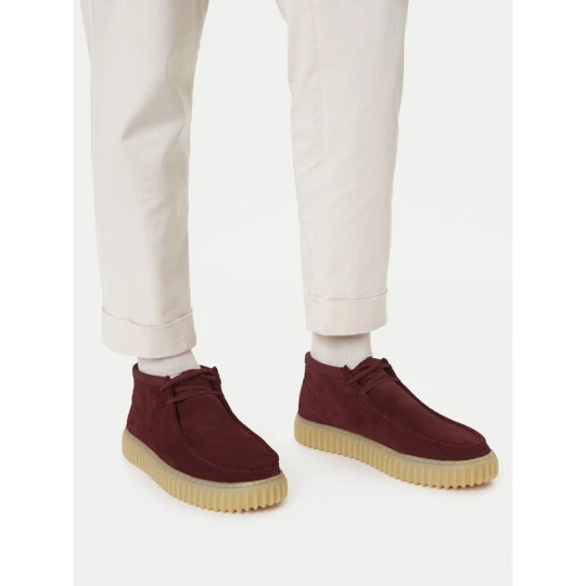 Zdjęcie produktu Trzewiki Clarks Torhill Hi 26183423 Bordowy