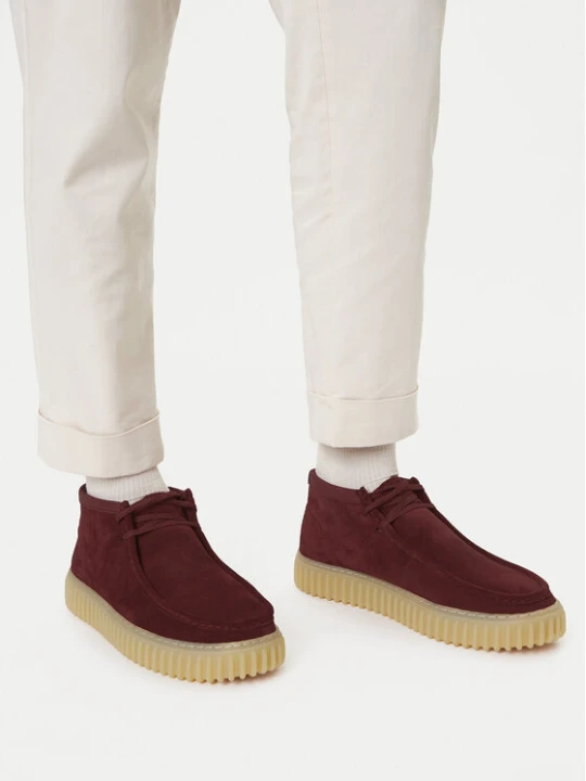 Zdjęcie produktu Trzewiki Clarks Torhill Hi 26183423 Bordowy