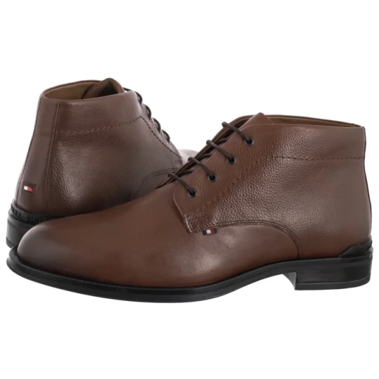 Zdjęcie produktu Trzewiki Corporate Hilfiger Lth Boot Winter Cognac FM0FM05697 GVI (TH1410-b) Tommy Hilfiger