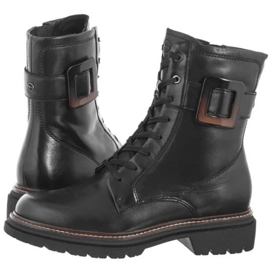 Zdjęcie produktu Trzewiki Czarne 1-25221-43 003 Black Leather (TM514-a) Tamaris