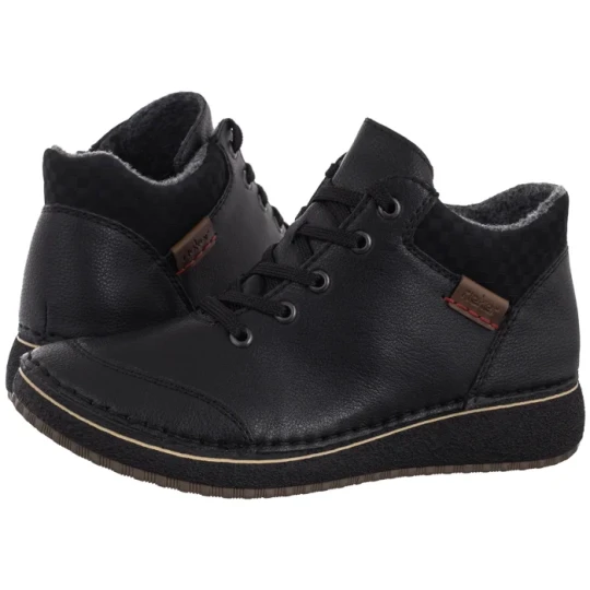 Zdjęcie produktu Trzewiki Czarne 50902-00 Black (RI323-a) Rieker