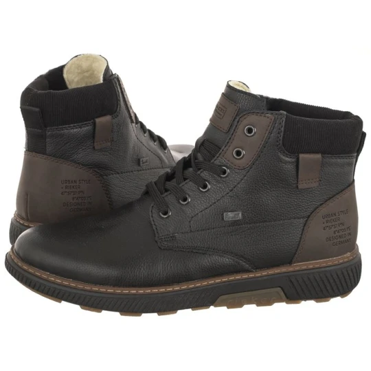 Zdjęcie produktu Trzewiki Czarne B3343-00 Black (RI138-a) Rieker