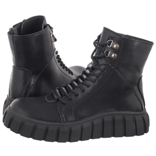 Zdjęcie produktu Trzewiki Czarne DBT6312 / 25 BK (FO121-a) Filippo