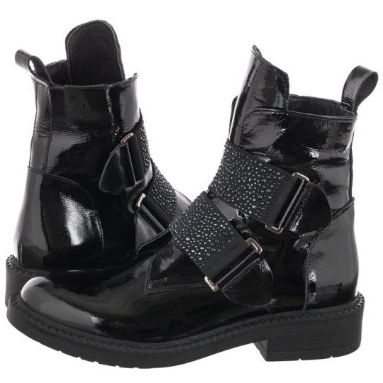 Zdjęcie produktu Trzewiki Czarne Lakierowane G0441215 Black (VE682-a) Venezia