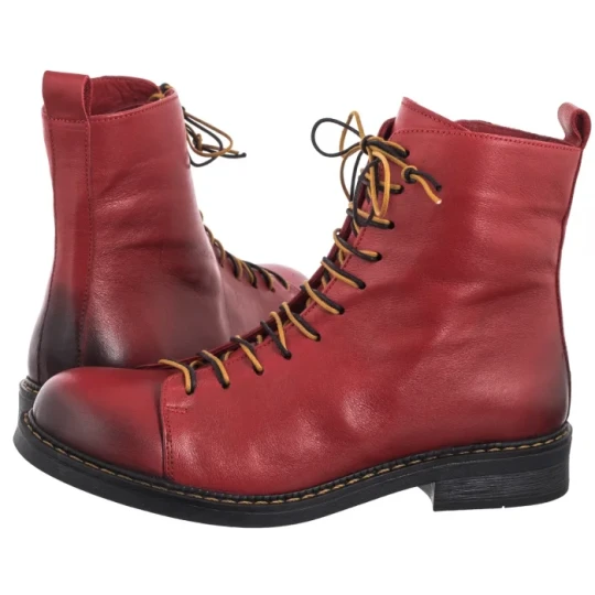 Zdjęcie produktu Trzewiki Czerwone M011LEREOBB058 (VE809-b) Venezia