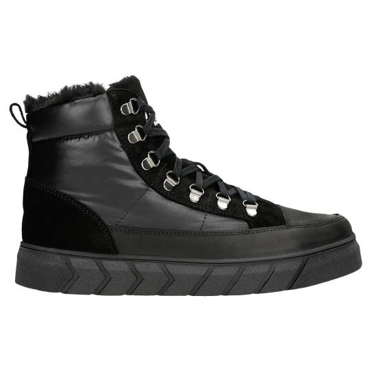 Zdjęcie produktu Czarne ocieplane trampki damskie relaks r 64008-81