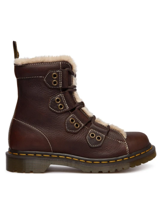 Zdjęcie produktu Trzewiki Dr. Martens 1460 Lace To Toe Fur Lined DM41417200 Brązowy