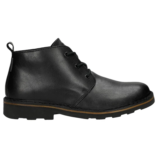 Zdjęcie produktu Czarne skórzane trzewiki chukka 24128-41 Wojas