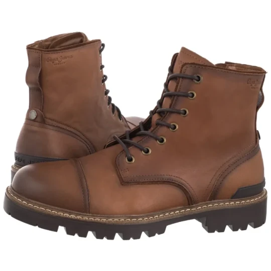 Zdjęcie produktu Trzewiki Ryan Brit Cognac Brown PMS500002 879 (PE65-b) Pepe Jeans