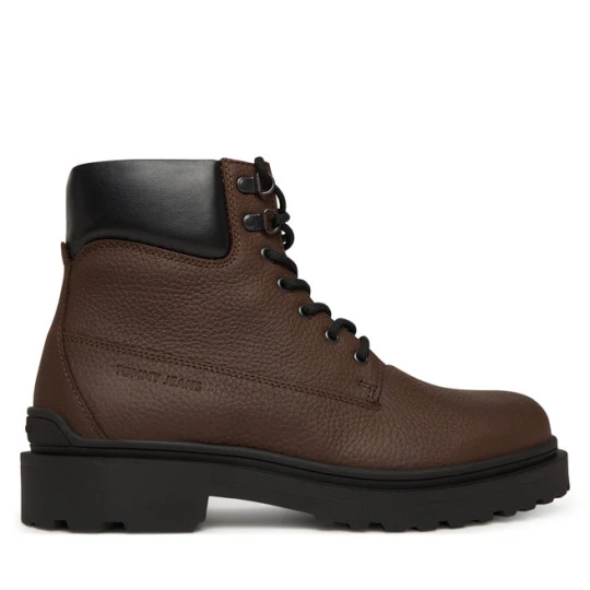 Zdjęcie produktu Trzewiki Tommy Jeans Tjm Lace Up Boot Leather EM0EM01629 Brązowy