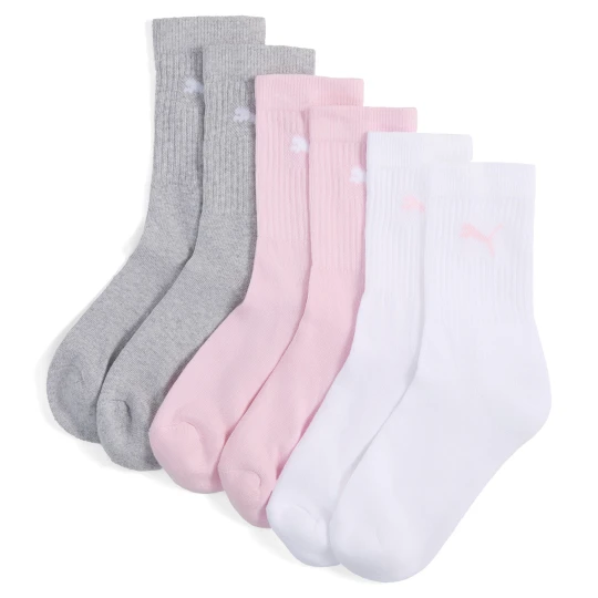 Zdjęcie produktu Trzy pary sportowych skarpet PUMA Junior, Akcesoria, Różowy