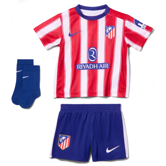 Zdjęcie produktu Trzyczęściowy strój piłkarski dla niemowląt i maluchów Nike Atlético Madryt Stadium 2026 / 27 (wersja domowa) – replika - Biel