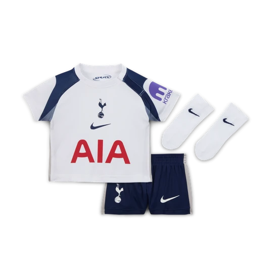 Zdjęcie produktu Trzyczęściowy strój piłkarski dla niemowląt i maluchów Nike Tottenham Hotspur 2025 / 2026 (wersja domowa) – replika - Biel
