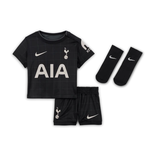 Zdjęcie produktu Trzyczęściowy strój piłkarski dla niemowląt i maluchów Nike Tottenham Hotspur Stadium 2025 / 26 (wersja wyjazdowa) – replika - Czerń