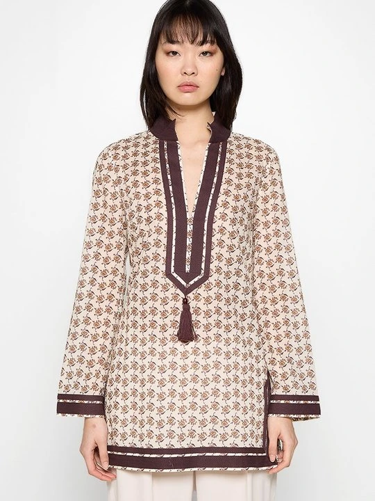 Zdjęcie produktu Tunika Tory Burch beżowy