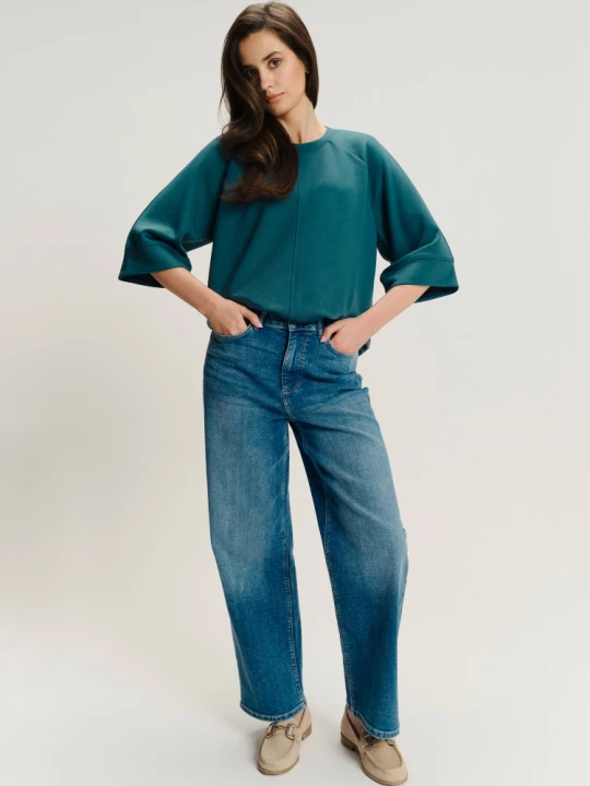 Zdjęcie produktu Turkusowa bluza z rękawem 3 / 4 Greenpoint