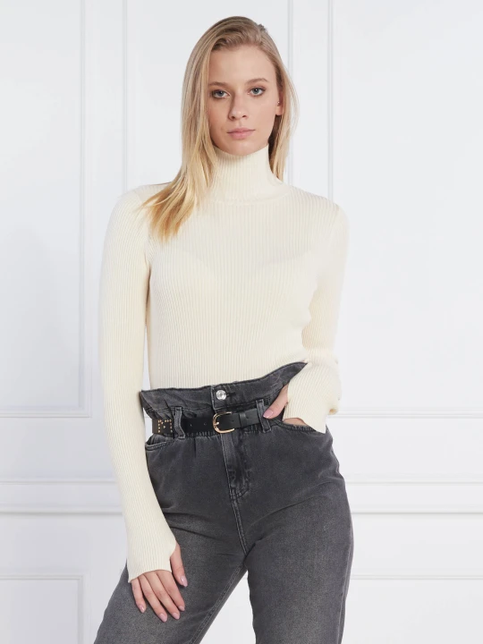 Zdjęcie produktu Twinset Actitude Golf LUPETTO | Slim Fit kremowy
