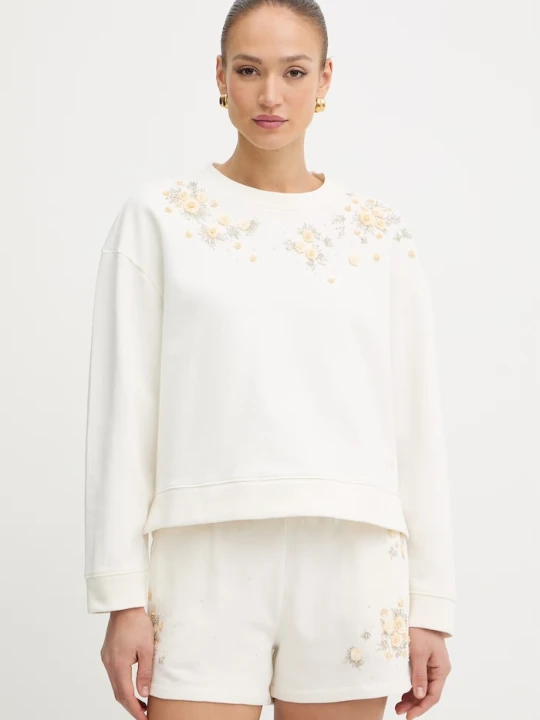 Zdjęcie produktu Twinset bluza damska bawełniana beżowy