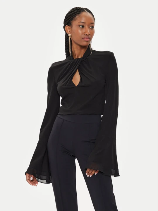 Zdjęcie produktu TWINSET Bluzka 241TT2099 Czarny Slim Fit