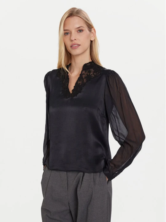 Zdjęcie produktu TWINSET Bluzka 252TT2243 Czarny Regular Fit