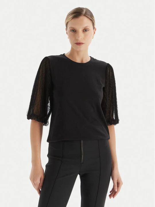 Zdjęcie produktu TWINSET Bluzka 252TT2310 Czarny Regular Fit