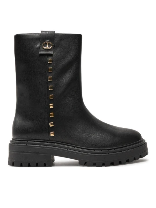 Zdjęcie produktu TWINSET Botki Biker 242TCP074 Czarny