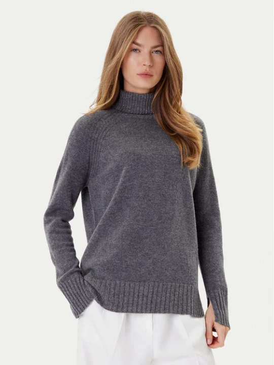 Zdjęcie produktu TWINSET Golf 252TP3582 Szary Loose Fit