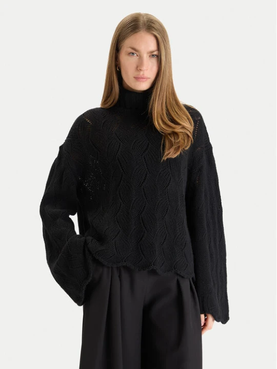 Zdjęcie produktu TWINSET Golf 252TT3424 Czarny Relaxed Fit
