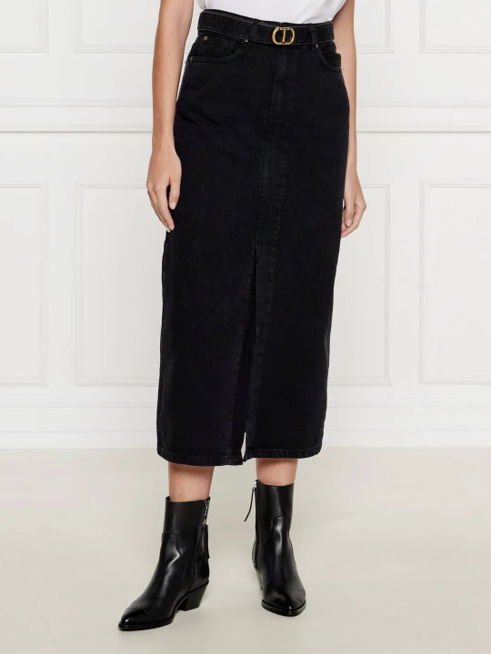 Zdjęcie produktu TWINSET Jeansowa spódnica czarny