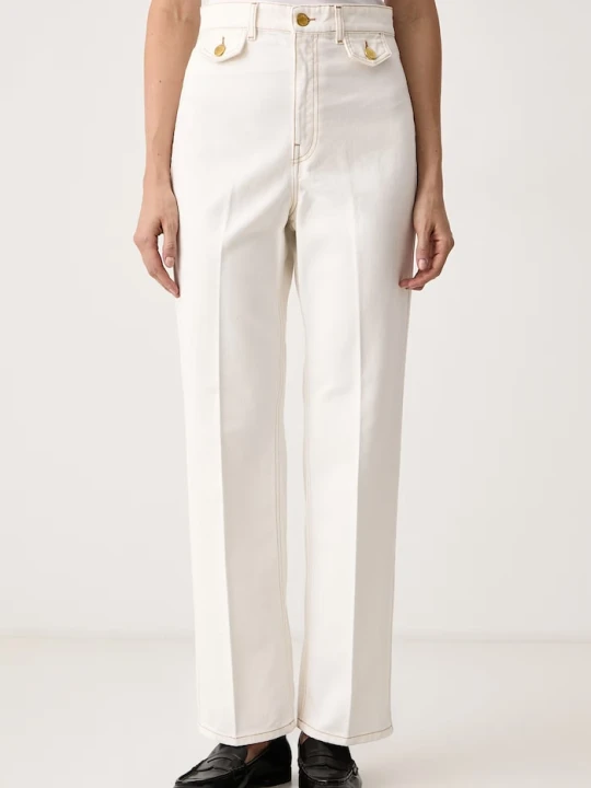 Zdjęcie produktu Twinset jeansy straight damskie beżowy
