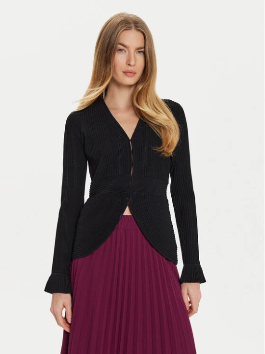 Zdjęcie produktu TWINSET Kardigan 242TT3123 Czarny Slim Fit