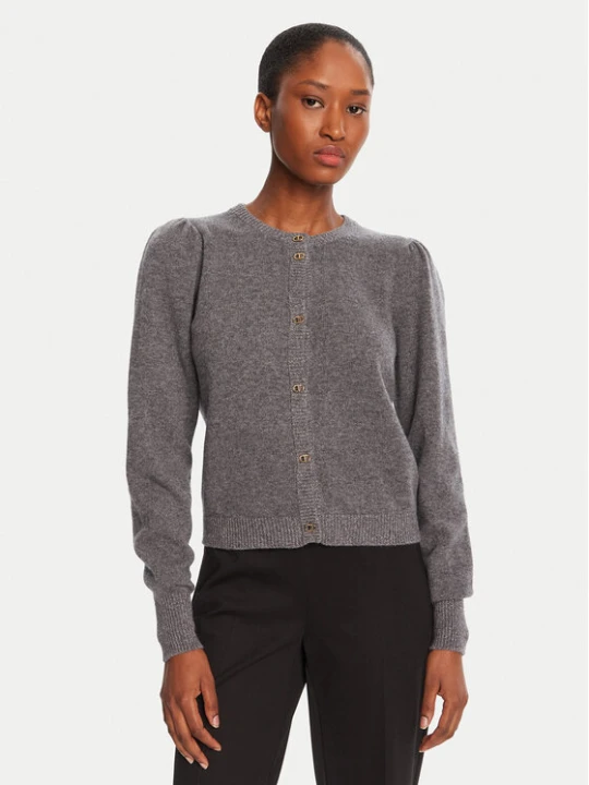 Zdjęcie produktu TWINSET Kardigan 252TP3583 Szary Regular Fit