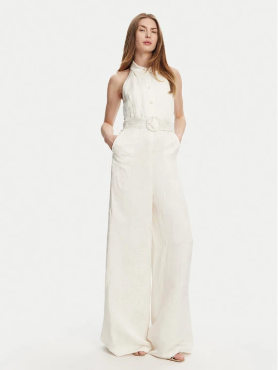 Zdjęcie produktu TWINSET Kombinezon 251TT2170 Écru Wide Leg Kremowy