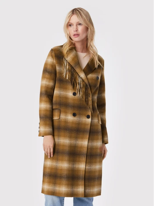 Zdjęcie produktu TWINSET Płaszcz wełniany 222TP2190 Brązowy Regular Fit