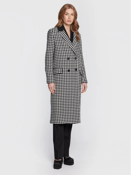 Zdjęcie produktu TWINSET Płaszcz wełniany 222TT2461 Czarny Regular Fit