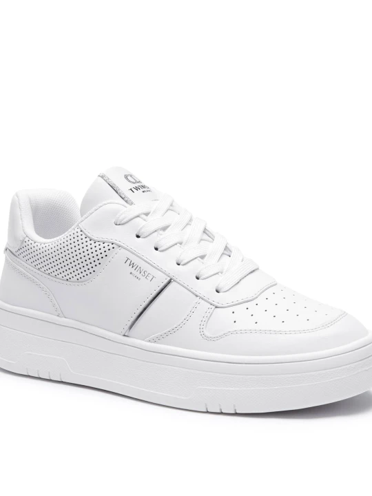 Zdjęcie produktu TWINSET Skórzane sneakersy biały