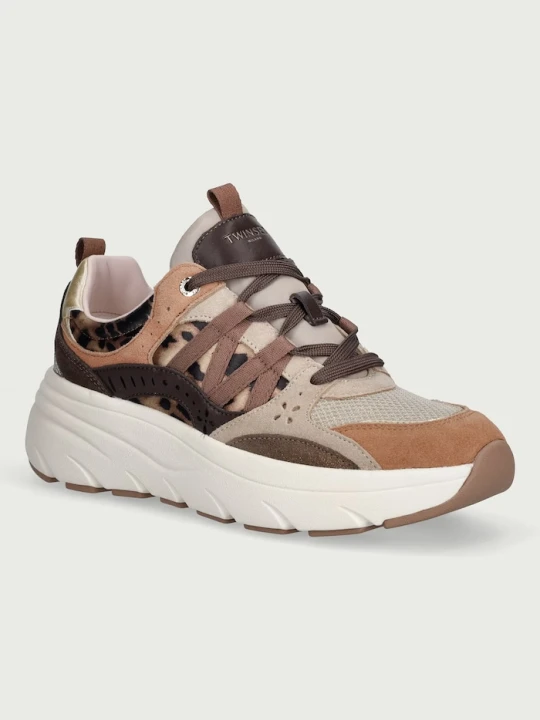 Zdjęcie produktu Twinset sneakersy damskie brązowy